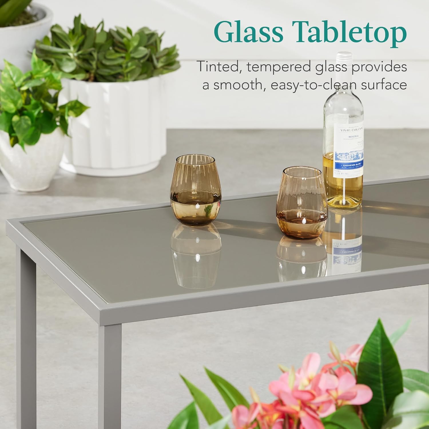 Best Choice Products 44in 2-Tier Rectangular Tray Top Coffee Table, Recessed Accent Furniture for Home w/Metal Frame, Shelf - Brown - Image 6