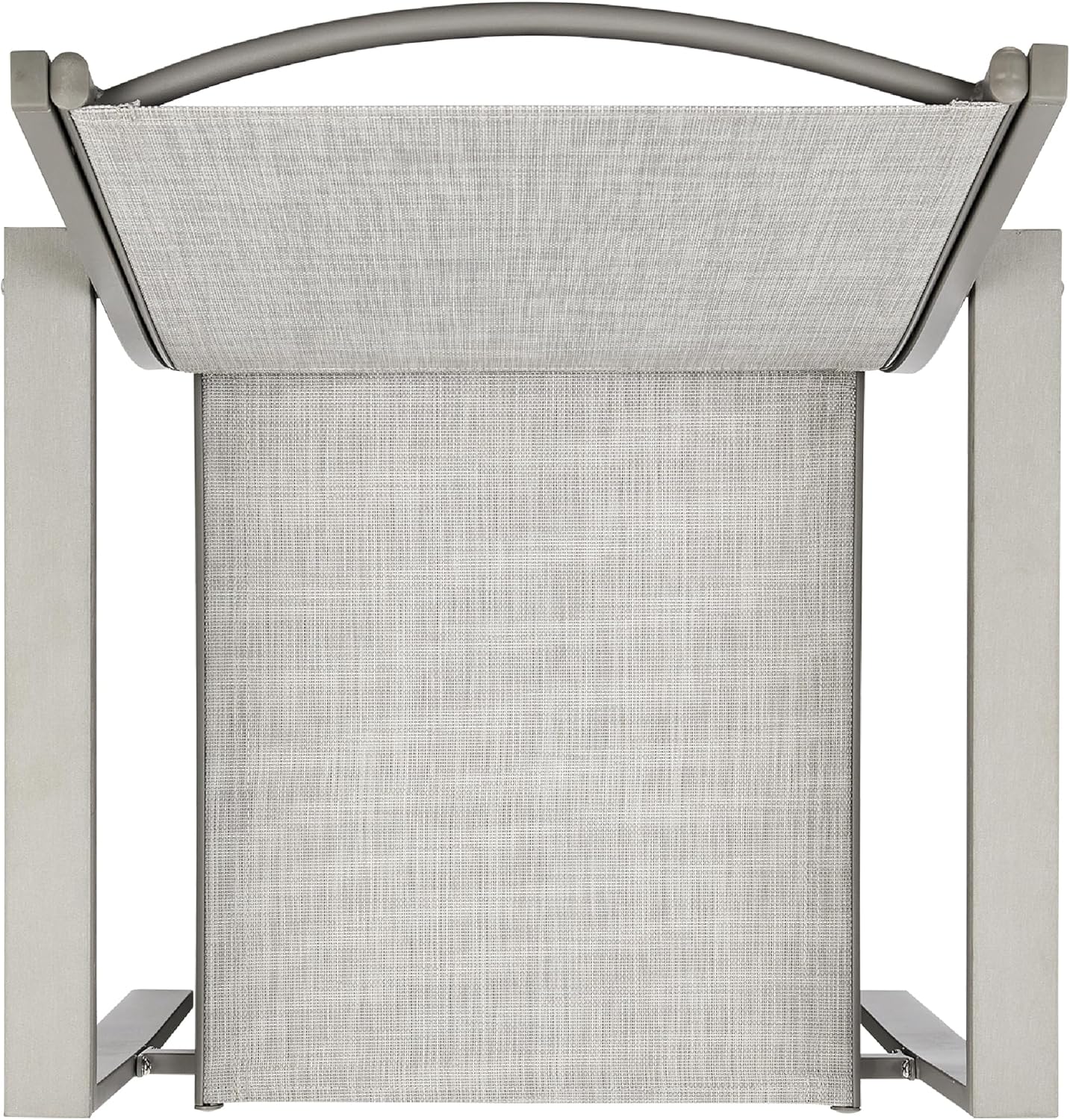 Best Choice Products 4-Piece Outdoor Textilene Patio Conversation Set, Backyard Furniture w/Loveseat, Coffee Table, Steel Frame - Gray/Gray - Image 8