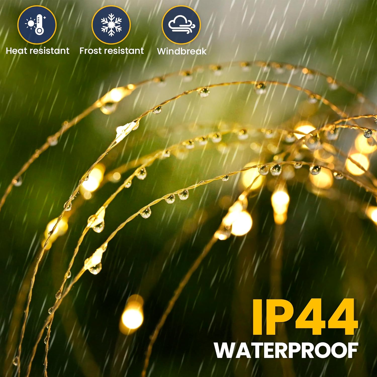 GIGALUMI Garden Outdoor Decor Lights 120LED 2Pack, Solar Garden Lights for Yard Outside Fairy Garden Lights Decorative, Solar Lights for Yard Pathway Flowerbed Planter Balcony Patio Garden Decor - Image 8