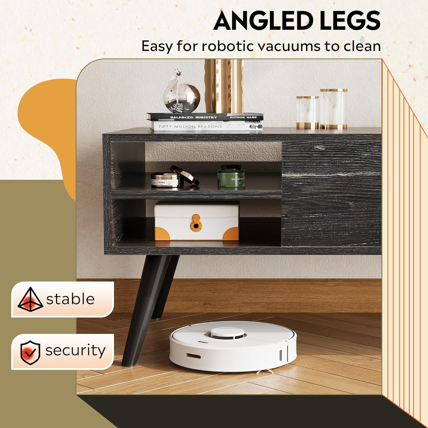 WLIVE Wood Lift Top Coffee Table with Hidden Compartment and Adjustable Storage Shelf, Lift Tabletop Dining Table for Home Living Room, Office, Charcoal Black - Image 7